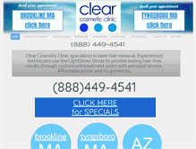 Tablet Screenshot of clearyourhair.com